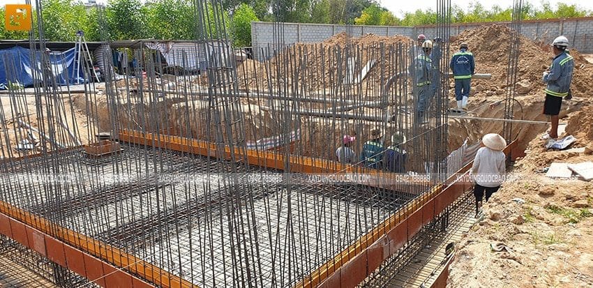 Thi công phần móng biệt thự 2 tầng có hầm - Ảnh 13