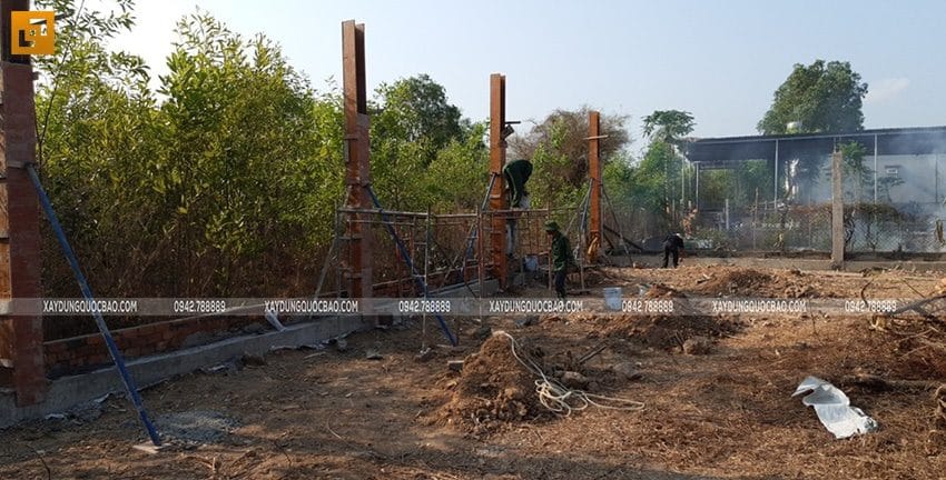 Công tác thi công tường rào, hàng rào quanh khu đất - Ảnh 5