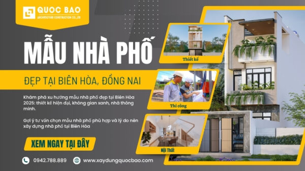 Mẫu nhà phố đẹp tại Biên Hòa, Đồng Nai