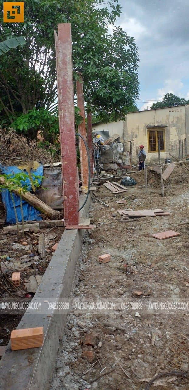 Thi công biệt thự nhà vườn chị kiều anh tại biên hòa - ảnh công trường 6