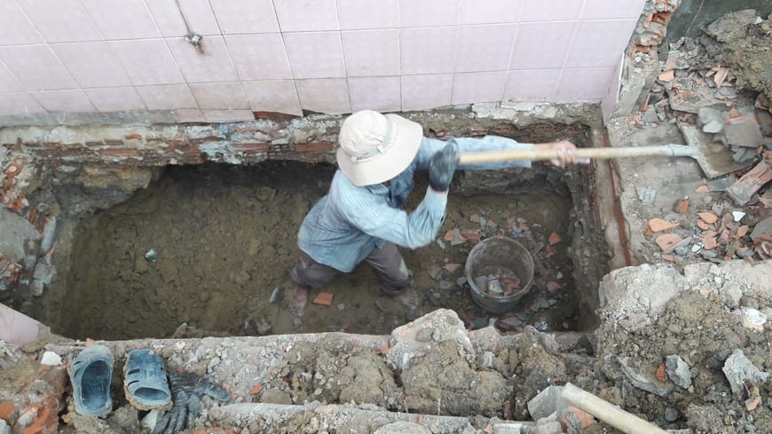 Thi công nhà phố hiện đại 4 tầng biên hòa đồng nai - ảnh công trường 4