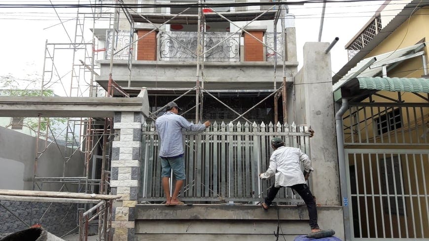 Hình ảnh thi công nhà phố hiện đại - Ảnh 5