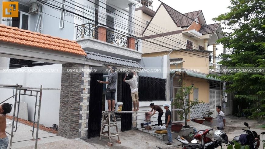 Thi công nhà phố sân vườn anh hiếu tại biên hòa - ảnh 4