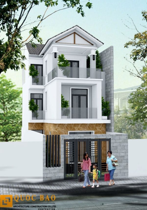 Thiết kế nhà Phố gia đình anh Hữu tại ngã 3 Tân Vạn - Bình Dương