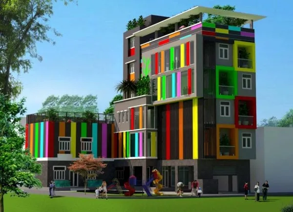 Thiết kế trường mầm non Cầu Vồng - Tam Hiệp - Biên Hòa - Đồng Nai