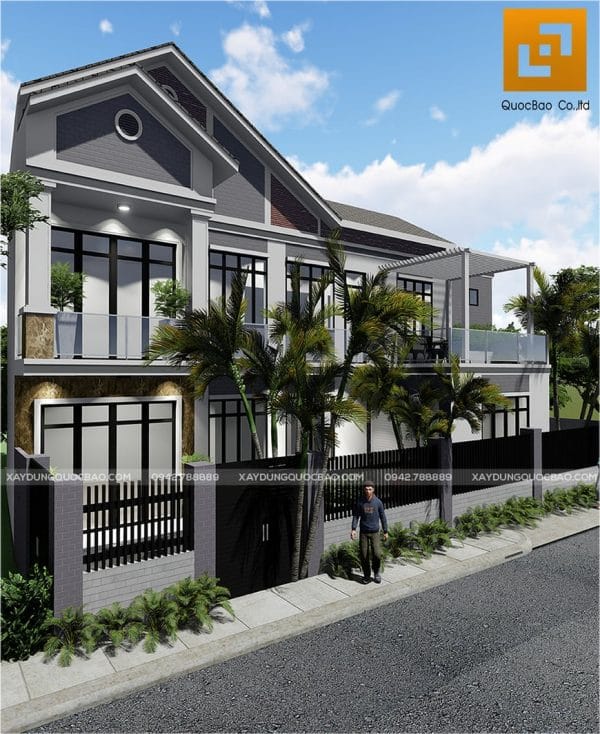 Nhà phố 1 trệt 1 lầu 15.4x6.1m tại Biên Hòa - NP19118 1 Thiết kế nhà phố 1 lầu 1 trệt đẹp của gia đình anh Thiện tại Biên Hòa, Đồng Nai