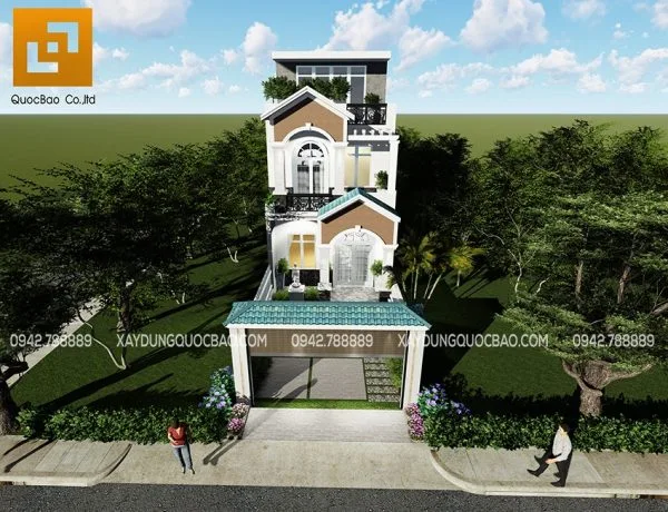 Nhà phố tân cổ điển 3 tầng đẹp của gia đình anh Minh tại Biên Hòa - Đồng Nai