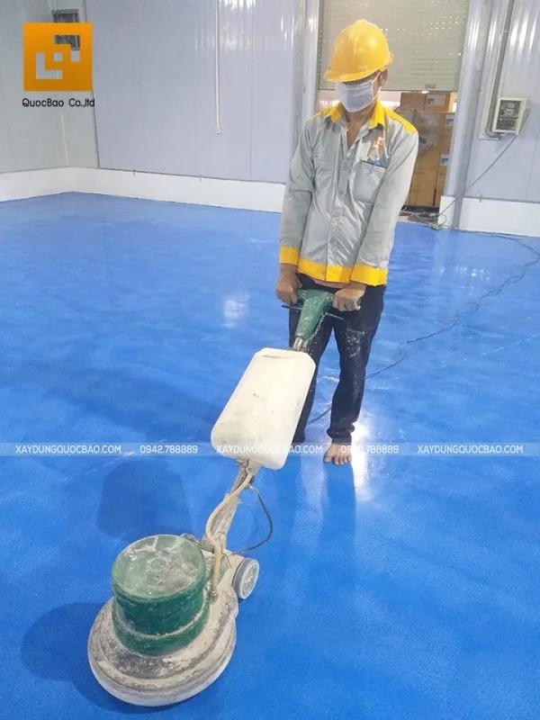 Thi công sơn công nghiệp Epoxy nền kho lạnh - Ảnh 12
