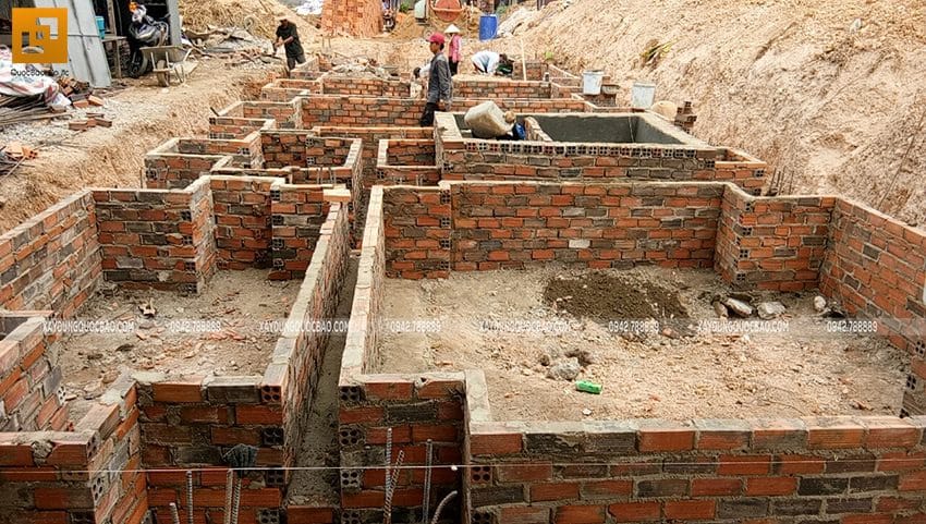 Dự Án Nhà Phố Tân Cổ Điển 2 Tầng Đẹp Tại Vĩnh Cửu Của Anh Tiến - Np20107 33 Thi công phần móng nhà 3 tầng - ảnh 5