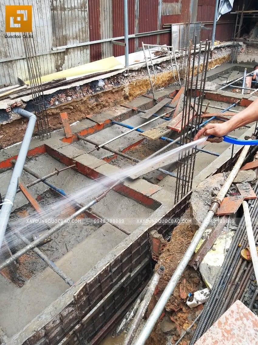 Thi công móng băng nhà phố 3 tầng - ảnh 10