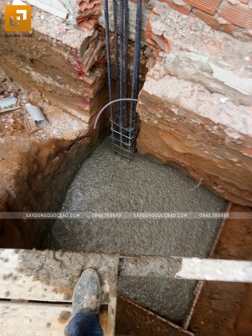 Công tác thi công hố móng nhà phố - ảnh 5