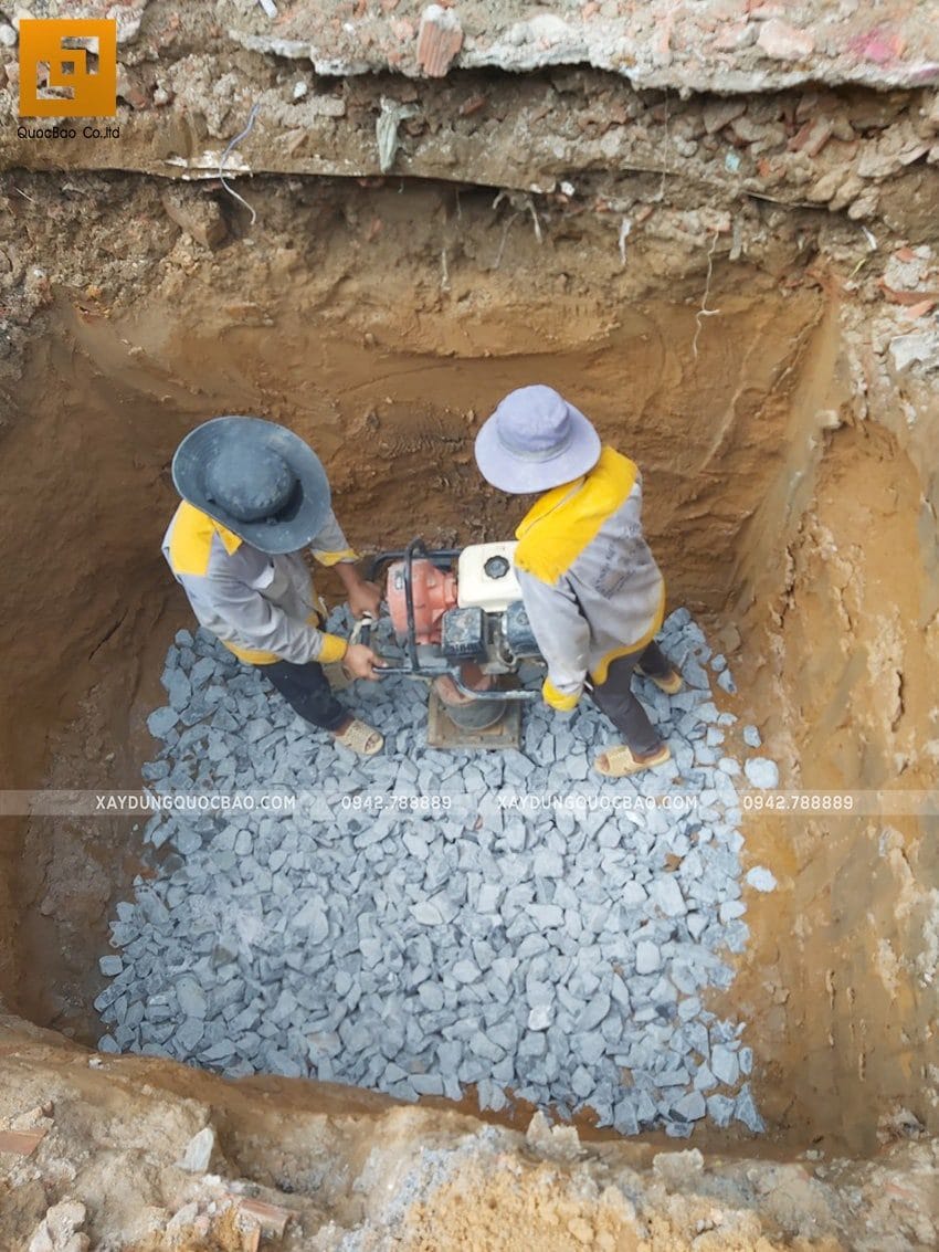 Công tác thi công hố móng nhà phố - ảnh 2