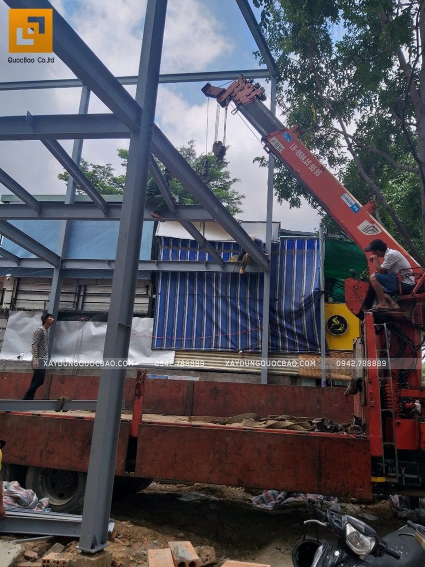 Thi công lắp ghép quán coffee khung thép tại biên hòa - ảnh 11