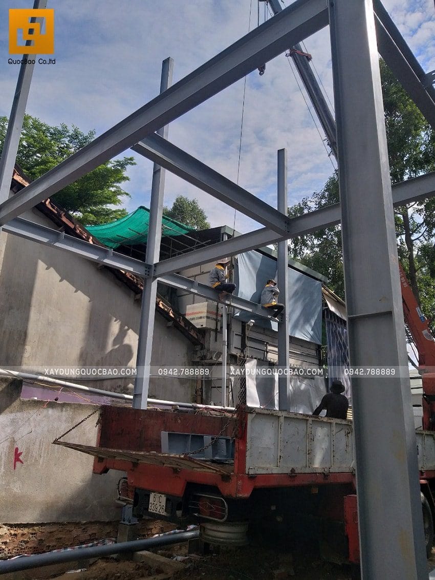 Thi công lắp ghép quán coffee khung thép tại biên hòa - ảnh 6