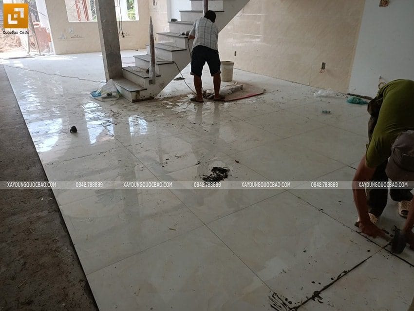 Dự Án Nhà Phố Tân Cổ Điển 2 Tầng Đẹp Tại Vĩnh Cửu Của Anh Tiến - Np20107 72 Ốp lát gạch nền, tường nhà - ảnh 2