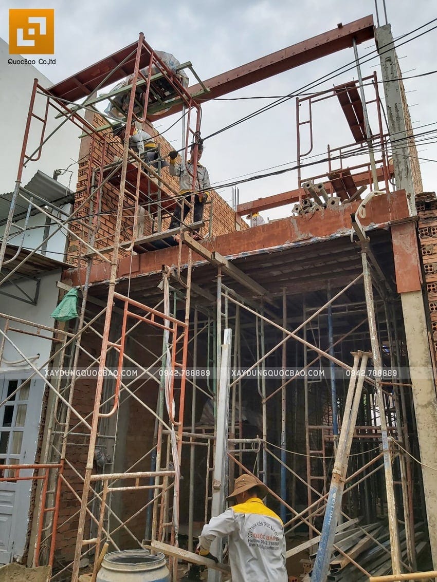 Thi công phần thô nhà 3 tầng tại biên hòa - ảnh 10
