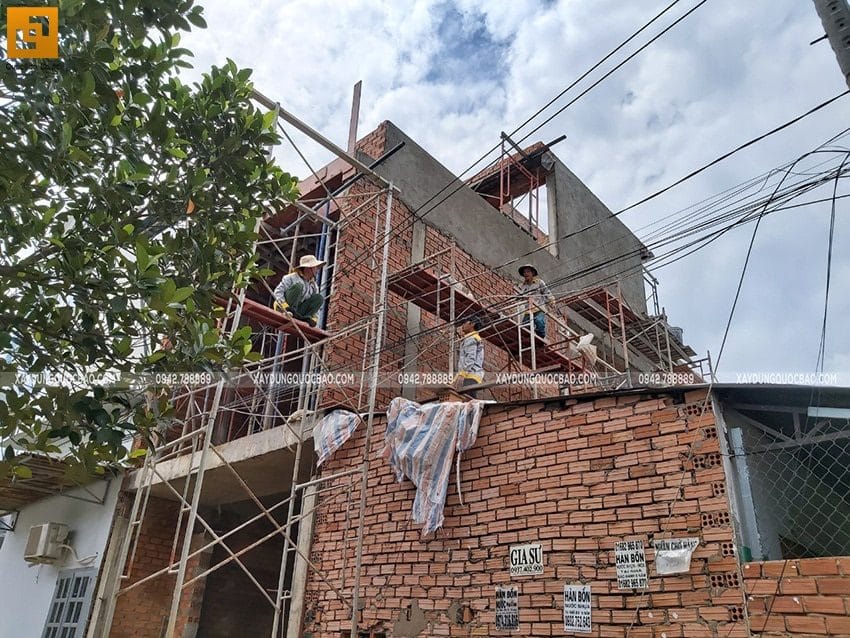 Thi công phần thô nhà 3 tầng tại biên hòa - ảnh 19