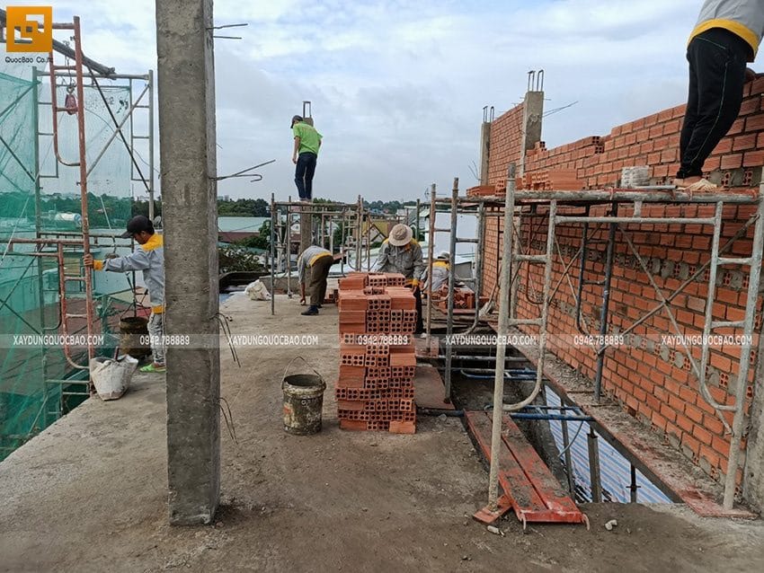 Thi công phần thô nhà 3 tầng tại biên hòa - ảnh 14