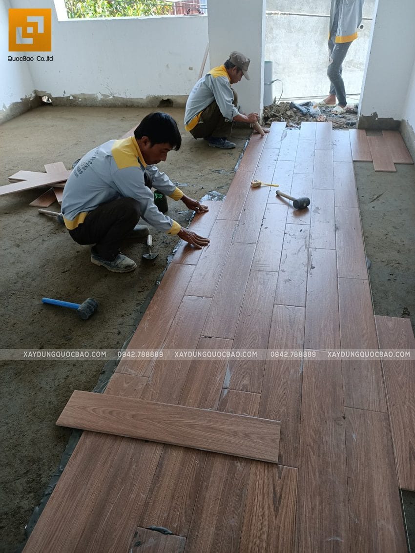 Thi công hoàn thiện nhà 3 tầng - ảnh 5
