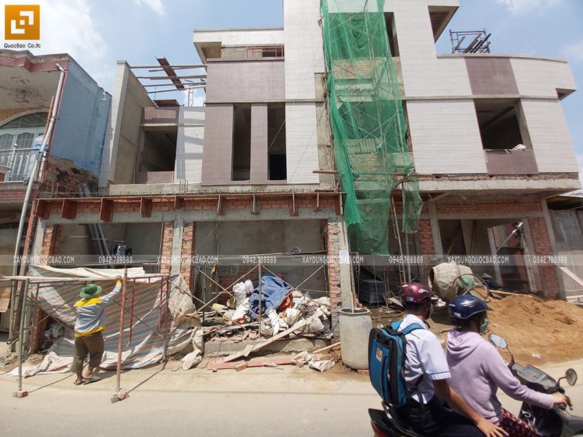 Thi công hoàn thiên nhà 3 tầng của chị dung - ảnh 3