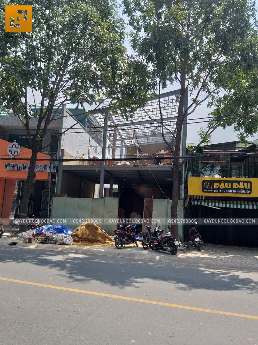 Thi công quán cafe 2 tầng kết cấu thép tại biên hòa - ảnh 22