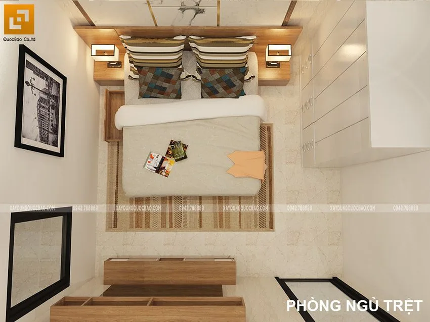 Nhà 2 tầng mái thái 5x16m tại Biên Hòa - NP20102 10 Phòng ngủ của vợ chồng chủ nhân căn nhà được bố trí tại tầng trệt