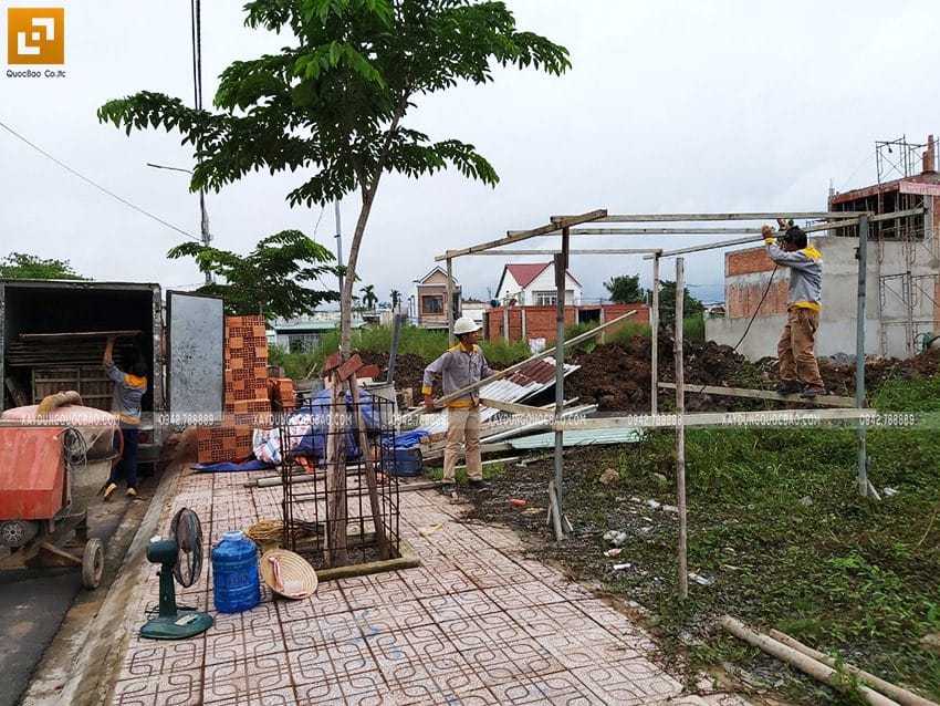 Dự Án Nhà Phố 3 Tầng Mặt Tiền 5M Chị Thủy Tại Biên Hòa – NP20119 12 Khởi công nhà 3 tầng mặt tiền 5m của chị Thủy tại Biên Hòa - Ảnh 10