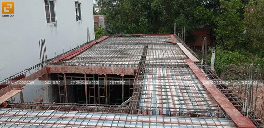 Thi công dầm, sàn tầng trệt - Ảnh 3