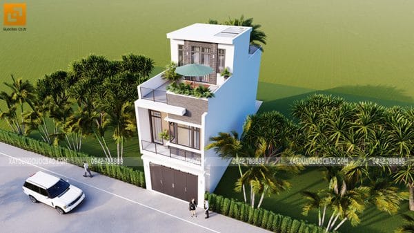 Nhà phố 3 tầng 5 phòng ngủ 5x14m tại Biên Hòa - NP20119 2 Không gian sống gần gũi thiên nhiên với nhiều chậu cây xanh