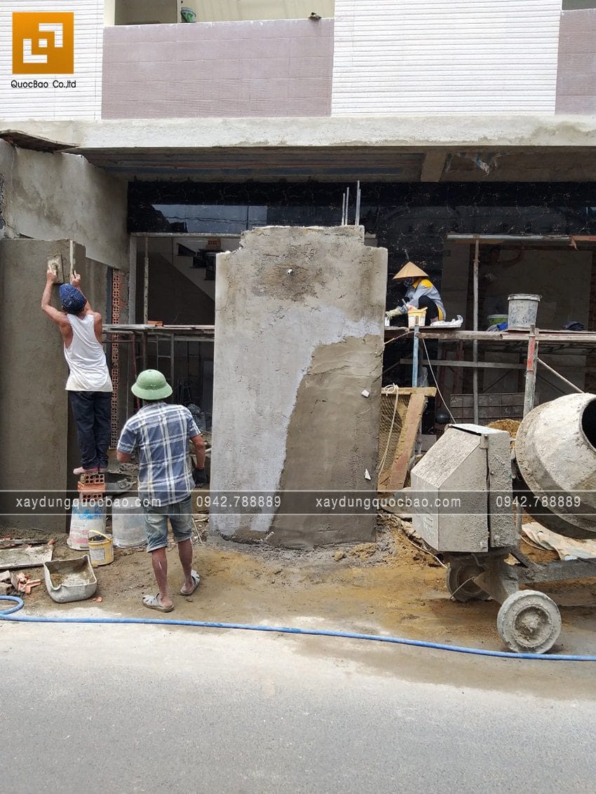 Thi công phần hoàn thiện nhà 3 tầng - ảnh 1
