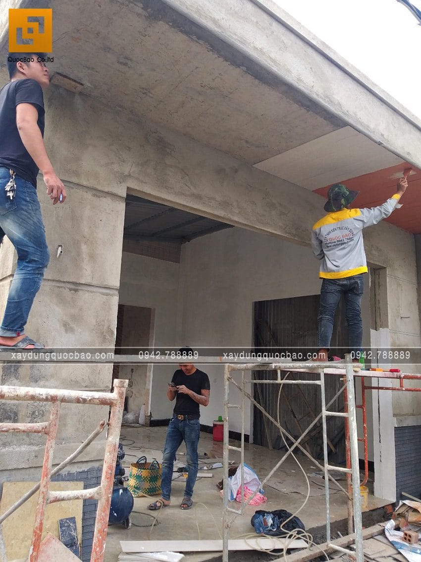 Thi công phần hoàn thiện nhà 3 tầng - ảnh 8