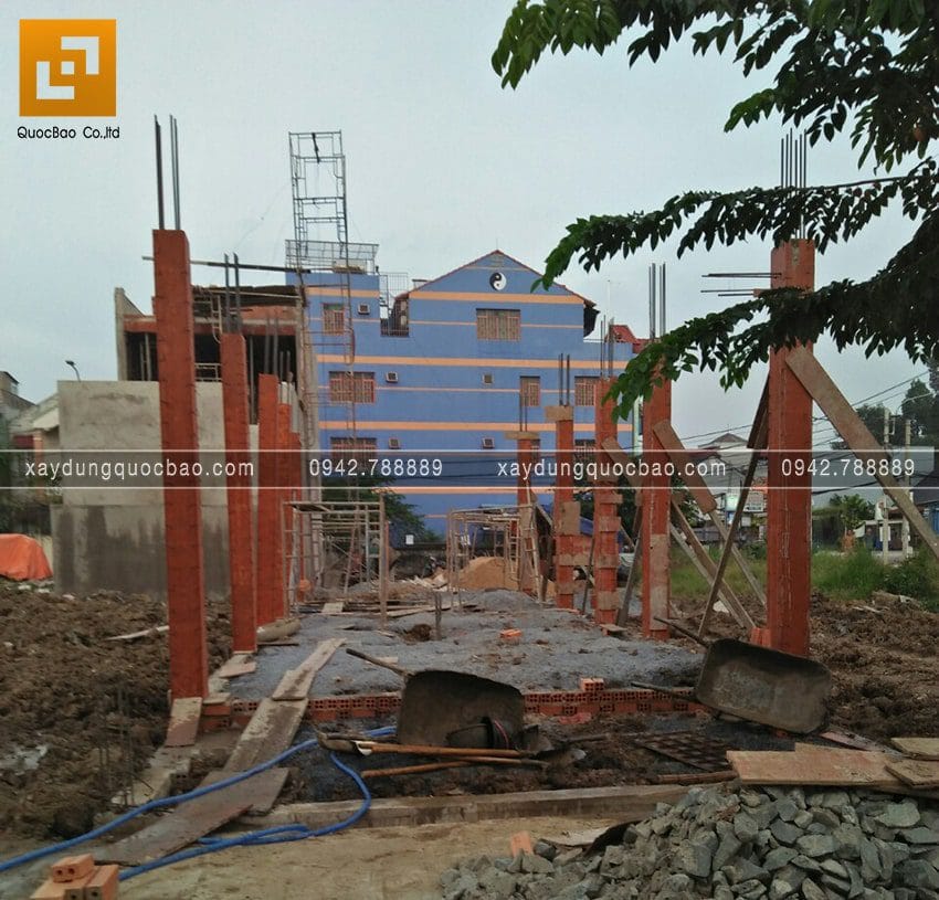 Dự Án Nhà Phố 3 Tầng Mặt Tiền 5M Chị Thủy Tại Biên Hòa – NP20119 26 Thi công phần thô tầng trệt - Ảnh 3