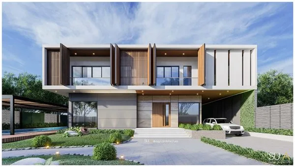 Thiết kế biệt thự phố 2 tầng tràn ngập sắc xanh của gia đình anh Trình