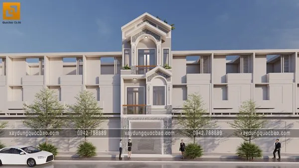 Thiết kế nhà 2 mặt tiền mái thái giả đẹp có mặt tiền 5m của gia đình anh Thức