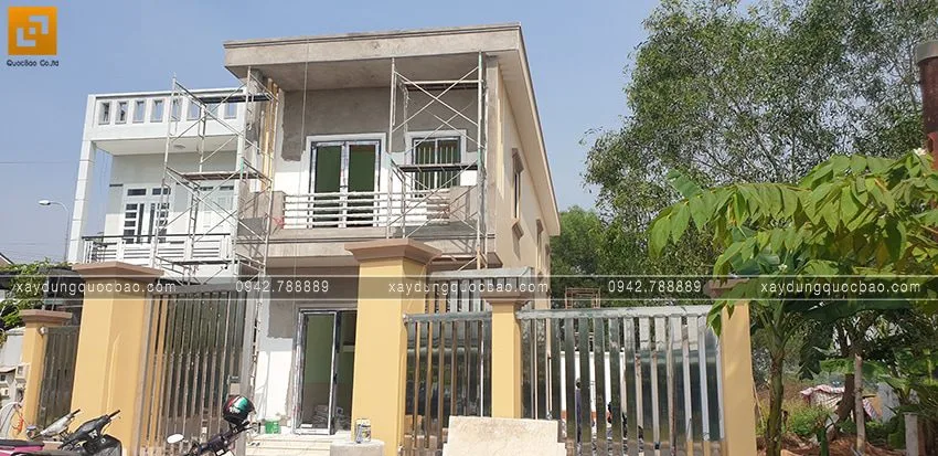 Thi công trét bả matic ngoại thất - Ảnh 2
