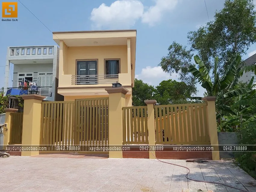 Căn nhà 2 tầng mặt tiền 5m đã hoàn thiện