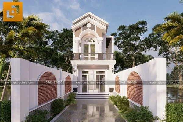 Nhà 2 tầng mái thái tại Bình Dương của gia đình chị Phong