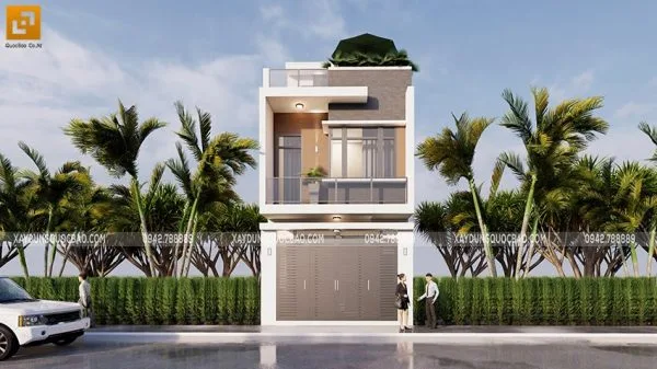 Nhà 3 tầng hiện đại tại Bình Dương của anh Minh