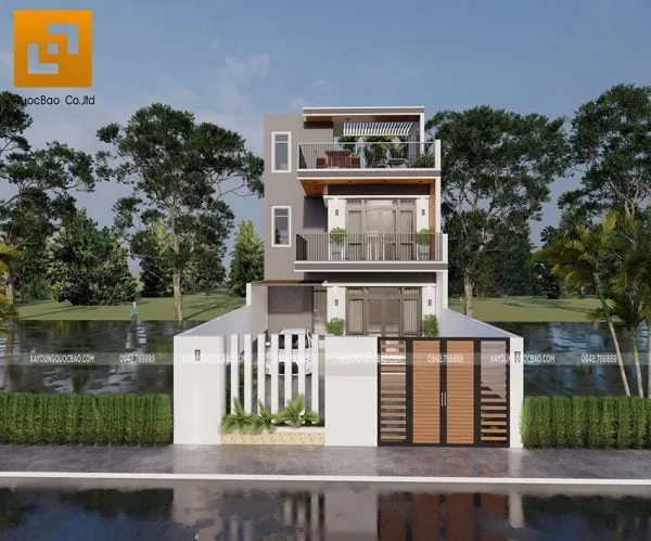 Nhà 2 tầng mặt tiền 8m tại Tân An, Vĩnh Cửu của gia đình chú Thanh