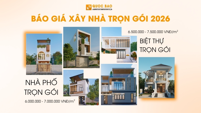 Bảng báo giá xây nhà trọn gói của xây dựng Quốc Bảo
