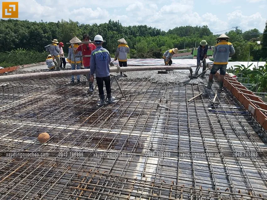 Hình ảnh thi công phần móng quán cà phê sân vườn. Ảnh 6