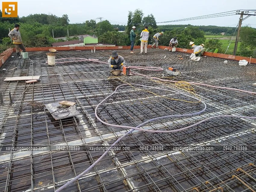 Hình ảnh thi công phần móng quán cà phê sân vườn. Ảnh 8