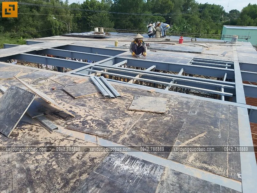 Hình ảnh thi công phần móng quán cà phê sân vườn. Ảnh 10