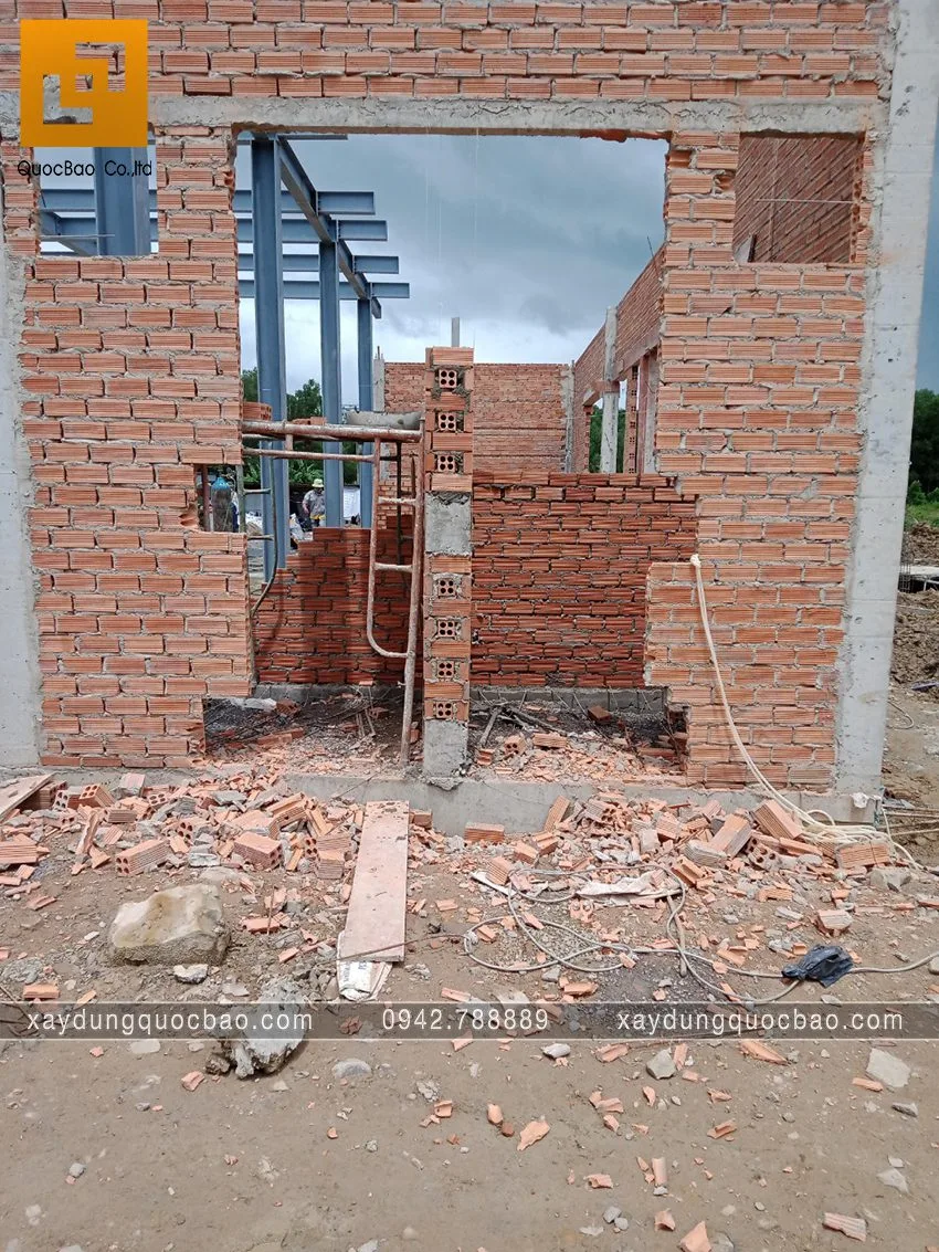 Hình ảnh thi công phần móng quán cà phê sân vườn. Ảnh 17