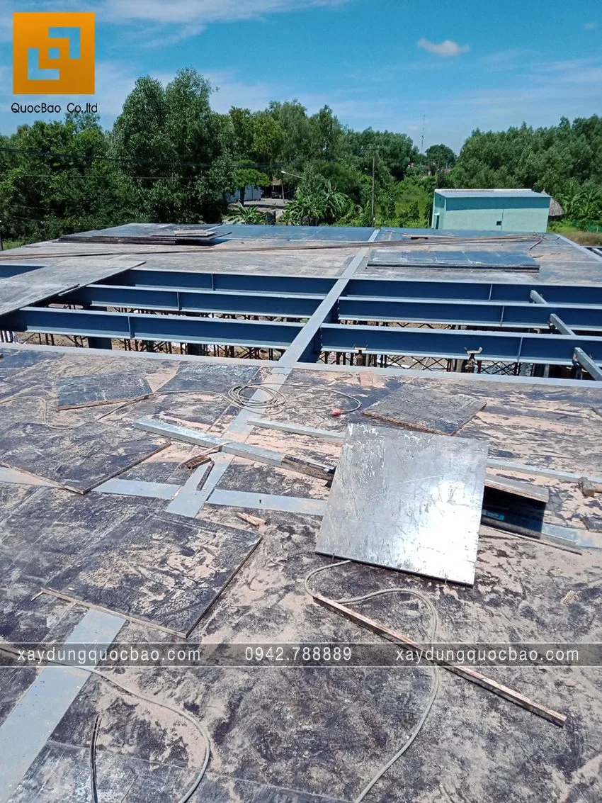 Hình ảnh thi công phần móng quán cà phê sân vườn. Ảnh 19