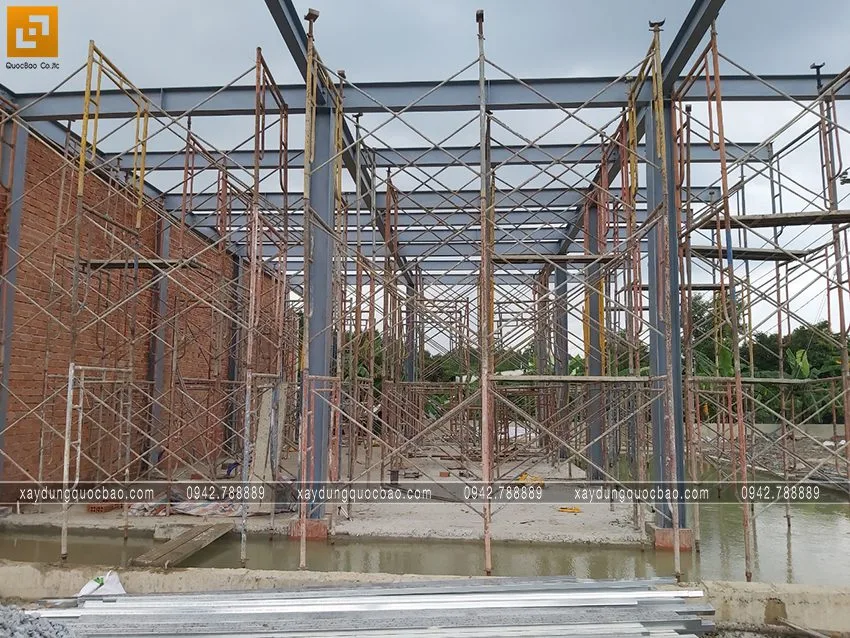 Hình ảnh thi công phần móng quán cà phê sân vườn. Ảnh 24