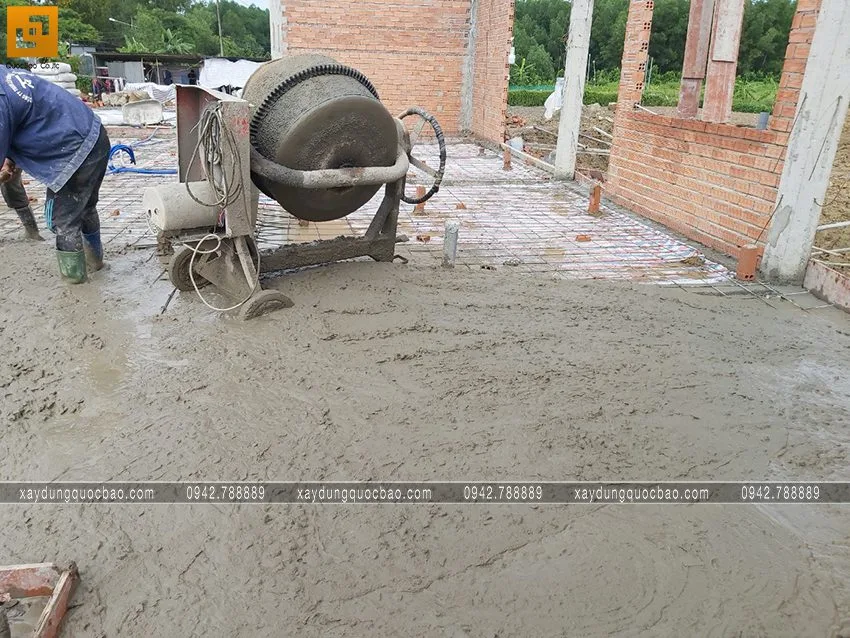Hình ảnh thi công phần móng quán cà phê sân vườn. Ảnh 26