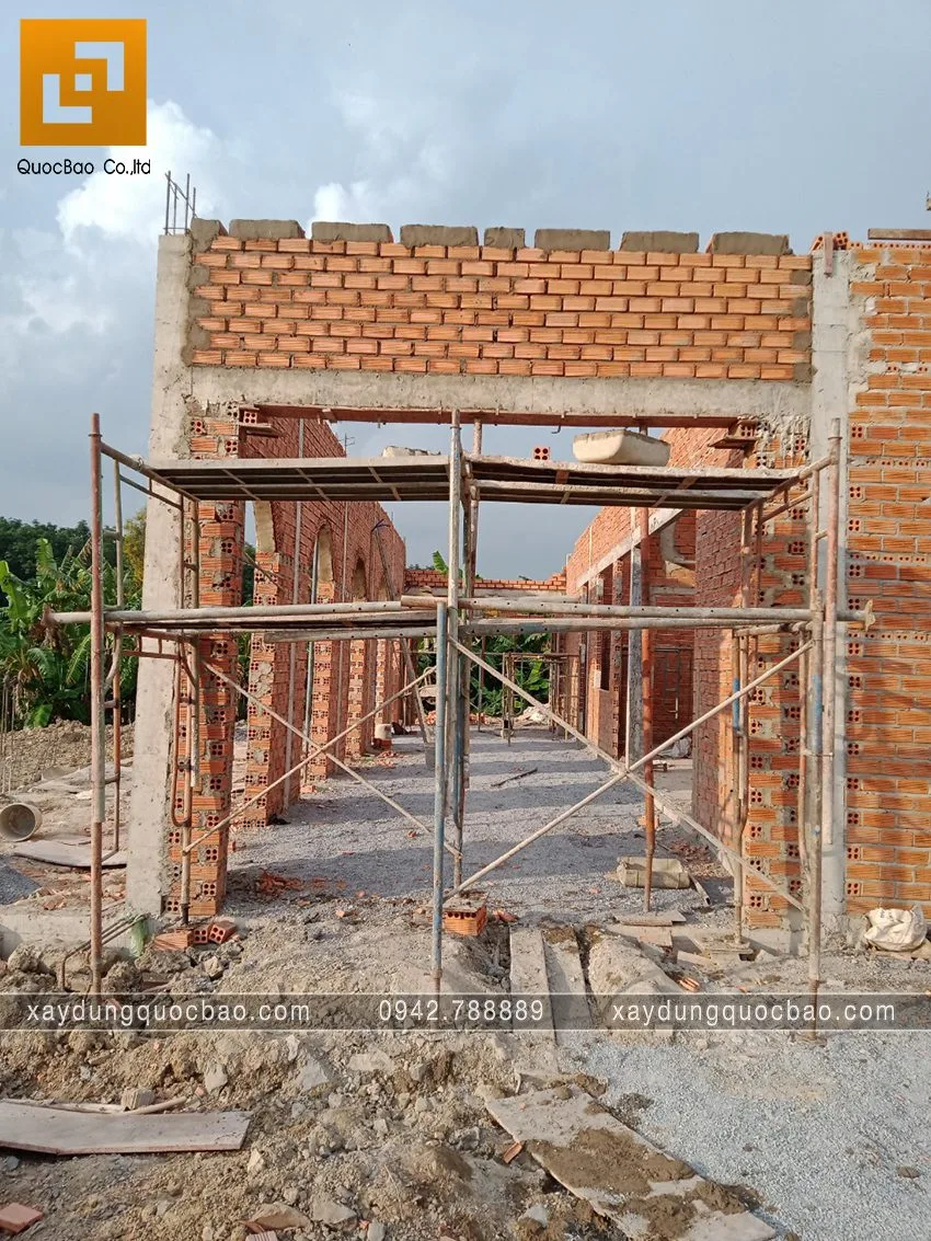 Hình ảnh thi công phần móng quán cà phê sân vườn. Ảnh 27