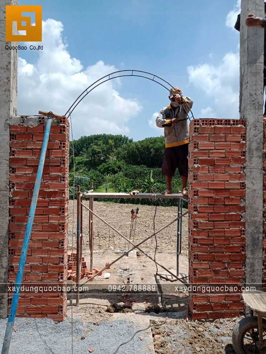 Hình ảnh thi công phần móng quán cà phê sân vườn. Ảnh 31