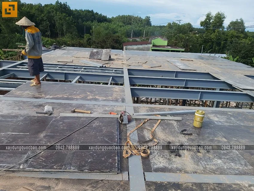 Hình ảnh thi công phần móng quán cà phê sân vườn. Ảnh 32